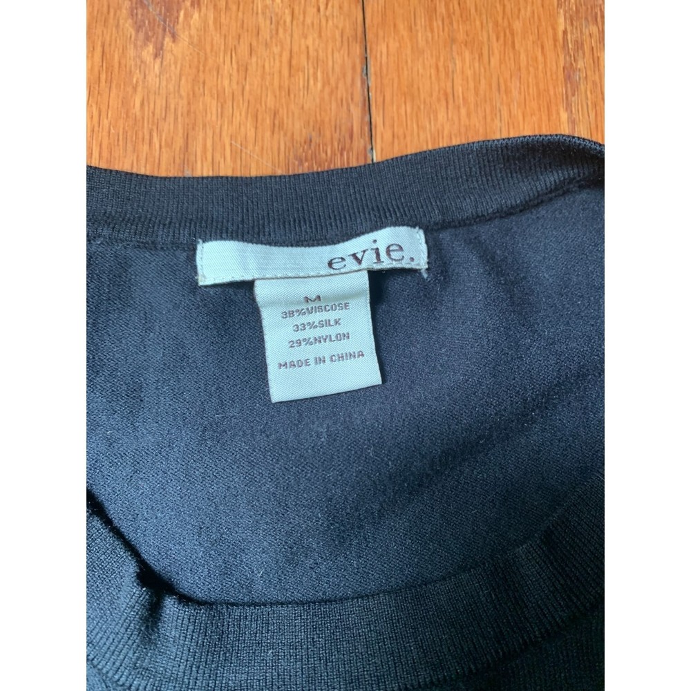 Evie Women's Sleeveless Black Sweater Size M - Picture 3 of 3